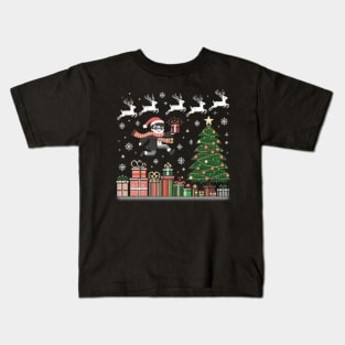 Baby Santa at Christmas vacation Kids T-Shirt